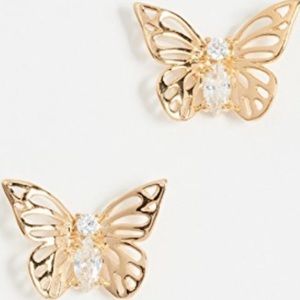 Kate Spade social butterfly large stud earrings